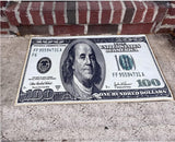 100 Dollar Bill Area Rug Mat 22 x 53