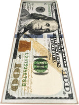100 Dollar Bill Area Rug Mat 22 x 53