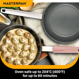 MASTERPAN Ceramic Nonstick Stovetop Oven Frypan & Skillet Set 9.5"