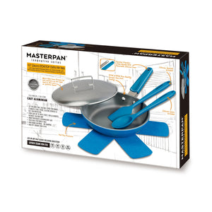 MASTERPAN Ceramic Nonstick Stovetop Oven Frypan & Skillet Set 9.5" (24cm) Azure Color