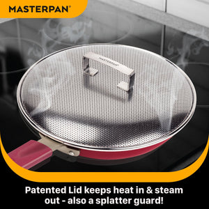 MASTERPAN Ceramic Nonstick Stovetop Oven Frypan & Skillet 9.5"