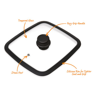 MASTERPAN Tempered Glass Lid Fits 11x11" Pans (28cm)