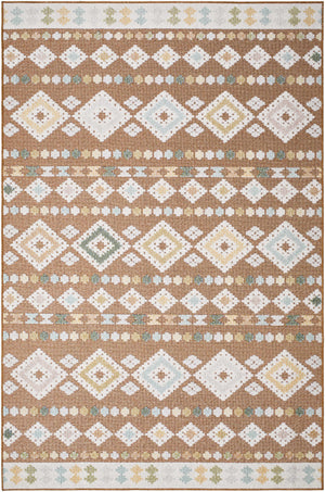 Metta Rust Outdoor Area Rug - Clearance