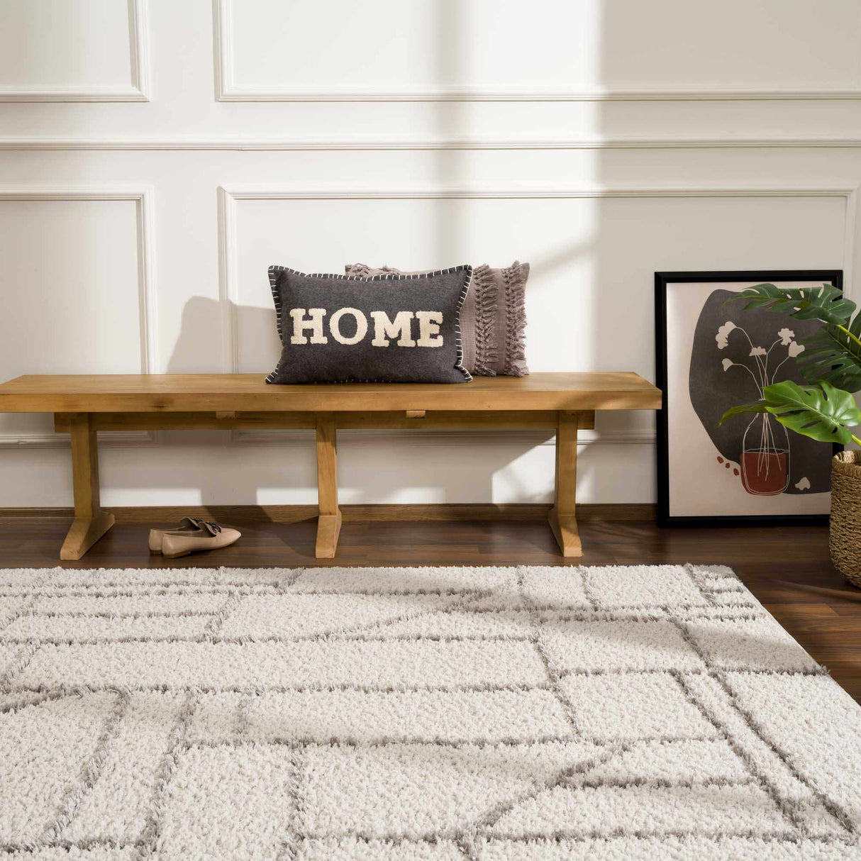 Andia Gray Area Rug - Clearance