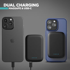 MagSafe Fast Charging Battery Pack for iPhone, Compatible with MagSafe - Ultra Slim Magnetic Power Bank, Portable Fast Charge Wireless Travel Charger (5000mAh)