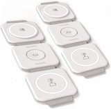 (2 Pack Set) Travel 3 in 1 Charging Station for Multiple Devices Apple Compatible Folding Magnetic Charger for AirPods, Apple Watch and iPhone (Compatible with MagSafe)
