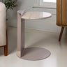 Evelyn-Contemporary-Natural-Marble/Metal-Handmade-C-Shaped-End-Table-Accent-Tables