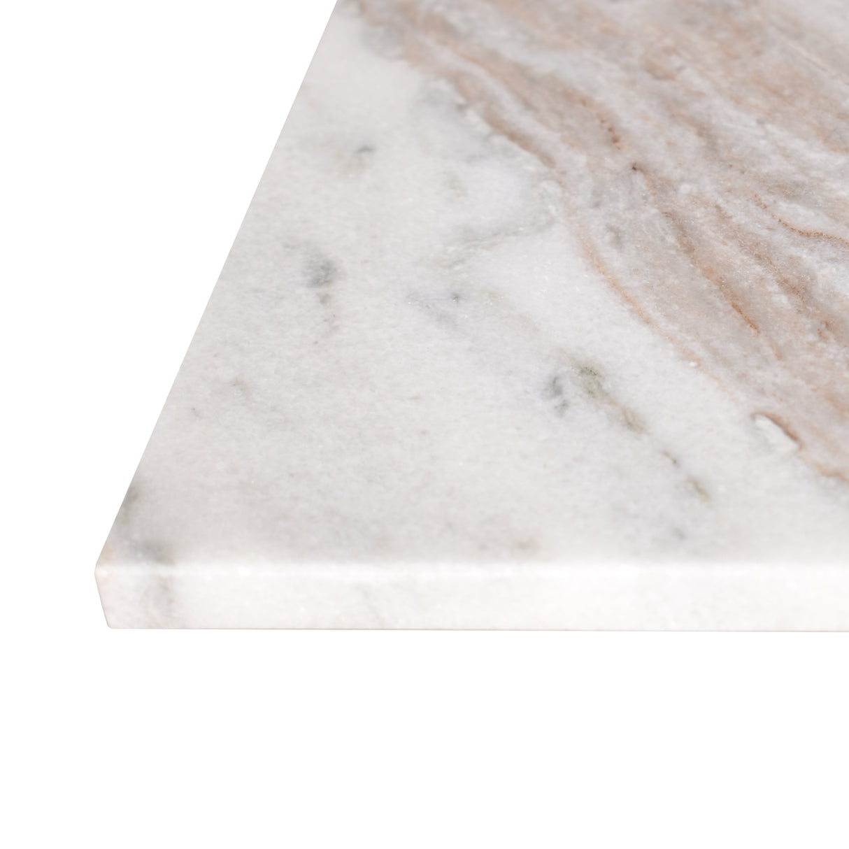 Cecil Contemporary Natural Marble Handmade T-Shaped End Table