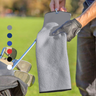 Tri-Fold Microfiber Waffle Golf Towel: Grommet & Hook Pack of 2