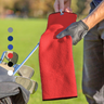 Tri-Fold Microfiber Waffle Golf Towel: Grommet & Hook Pack of 2