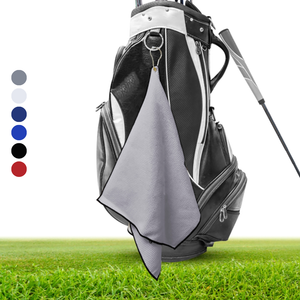 Large Microfiber Waffle Golf Towel: Center Grommet & Hook