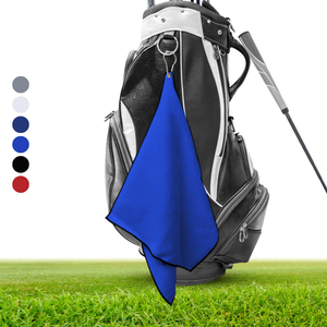 Large Microfiber Waffle Golf Towel: Center Grommet & Hook