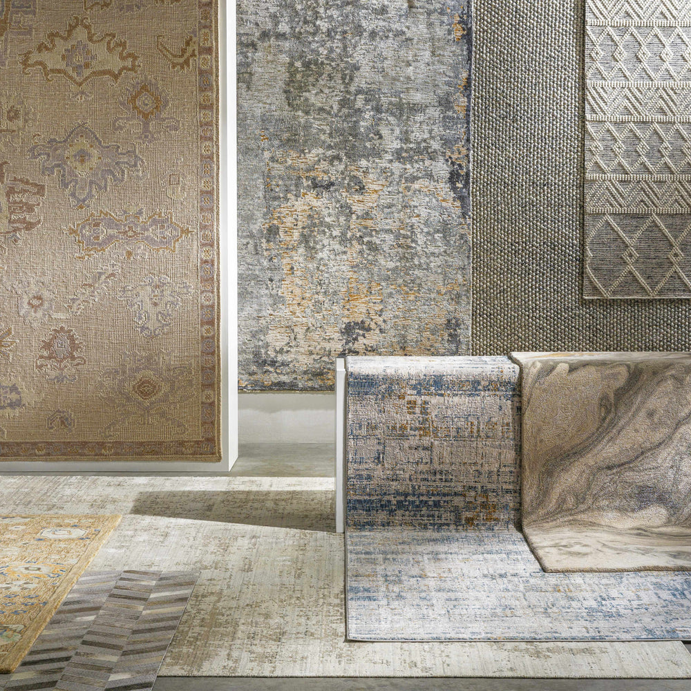 Hughesdale Distorted Lines Luxe Area Rug