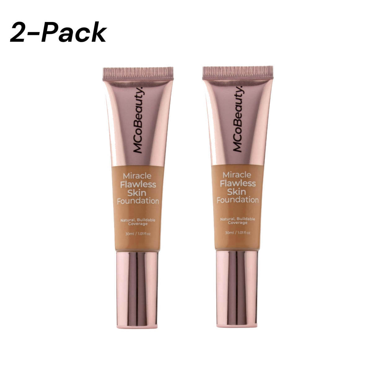 2-PACK-MCoBeauty-Miracle-Flawless-Skin-Foundation-Medium-Warm-30ml-Skin-Foundation