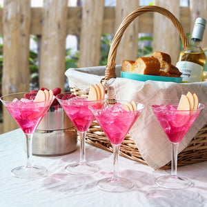 Barcelona-Acrylic-Martini-Cocktail-Glassware,-Set-of-4-Martini-glasses