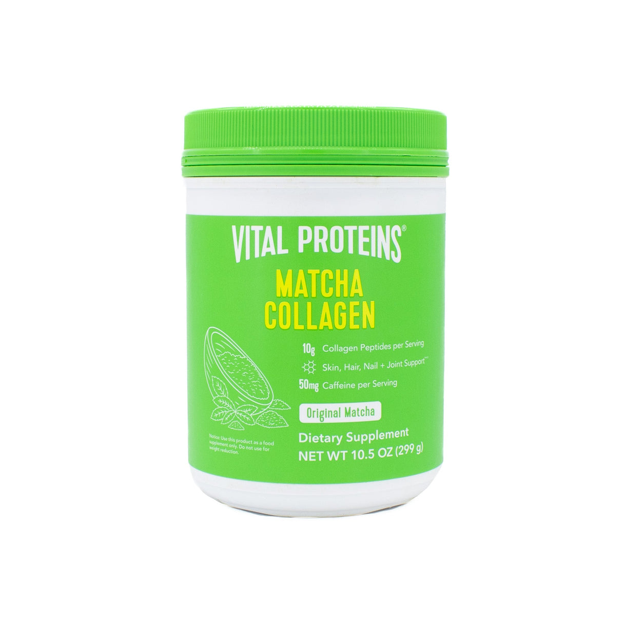 Vital Proteins Matcha Collagen Dietary Supplement Original Matcha 10.5oz