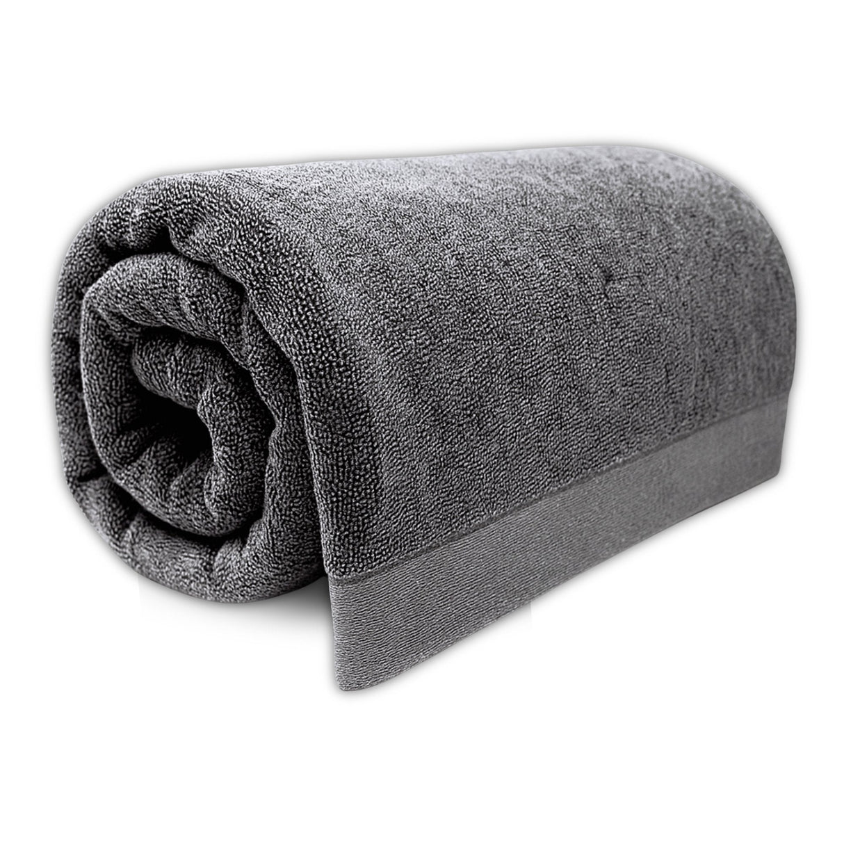 Bamboo Cotton Bath Sheet - Viscose from Bamboo + Cotton - Extra Large - Charcoal by BedVoyage