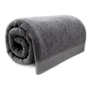 Bamboo Cotton Bath Sheet - Viscose from Bamboo + Cotton - Extra Large - Charcoal by BedVoyage