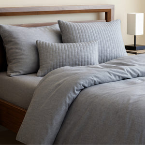 Bamboo Cotton Duvet Cover - Viscose from Bamboo + Cotton - Silver by BedVoyage