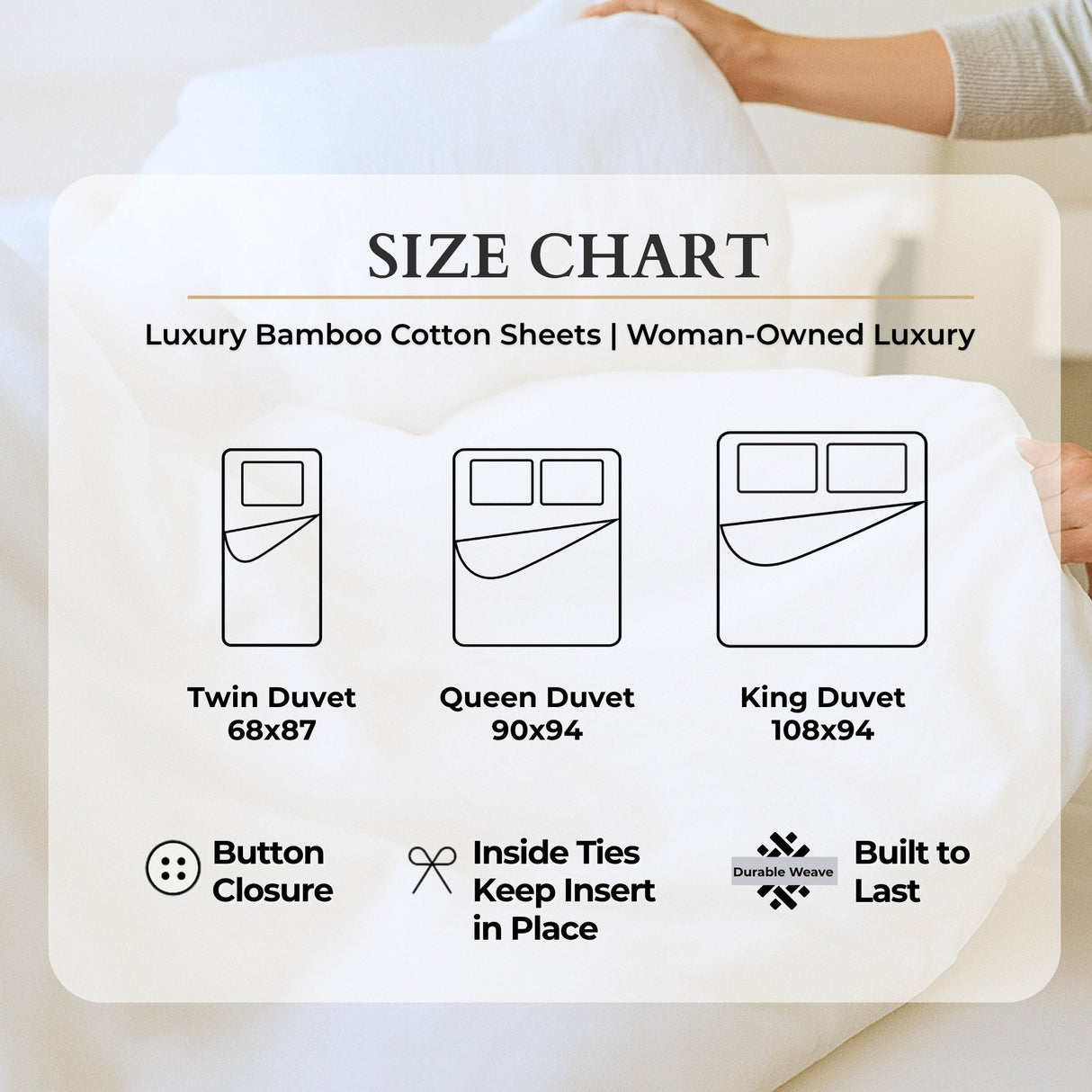 Bamboo Cotton Duvet Cover - Viscose from Bamboo + Cotton - Silver by BedVoyage