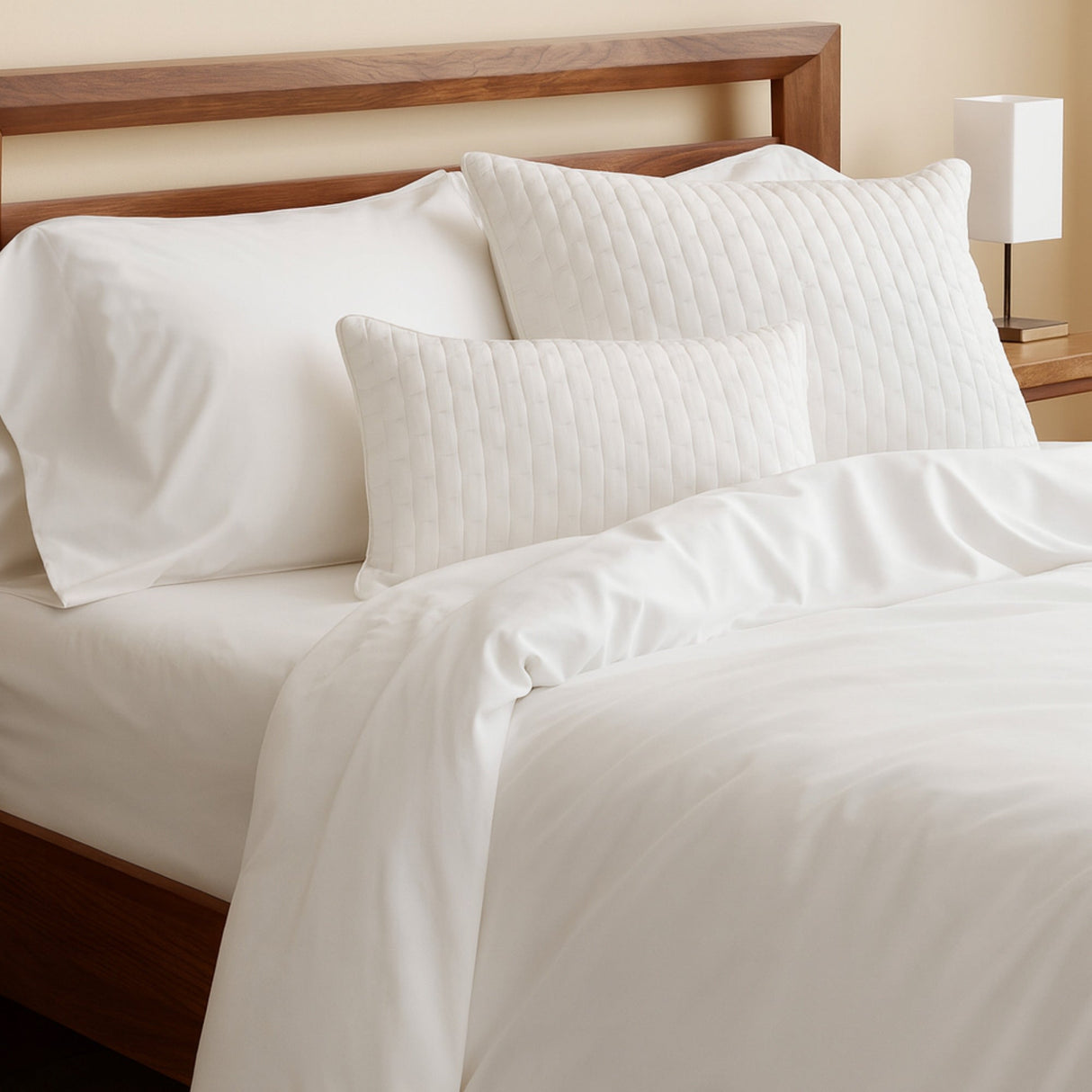 Bamboo Cotton Duvet Cover - Viscose from Bamboo + Cotton - Snow
