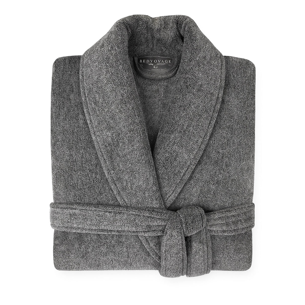 Bamboo Cotton Bath Robe - Viscose from Bamboo + Cotton - Charcoal by BedVoyage