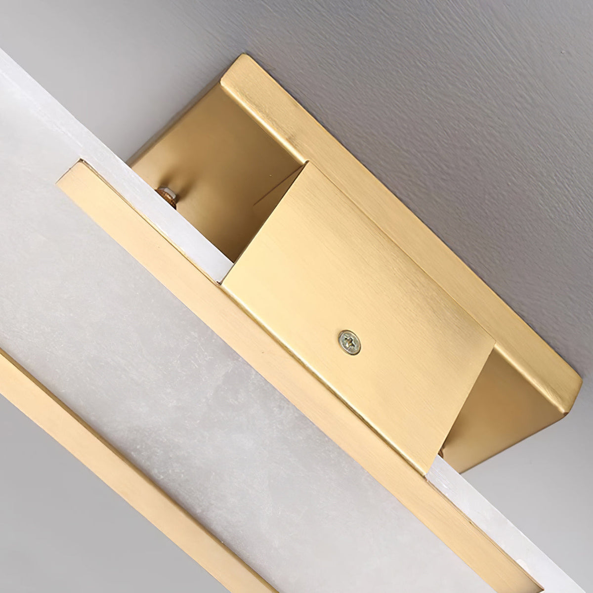 Alvora | Oblong Alabaster Wall Sconce with Brass Accents | Warm Diffused Glow for Foyers