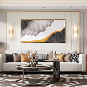 Alvora | Oblong Alabaster Wall Sconce with Brass Accents | Warm Diffused Glow for Foyers
