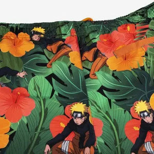 Naruto Shinobi Men's Elastic Waist Swim Shorts Trunks Swimwear UPF 50+