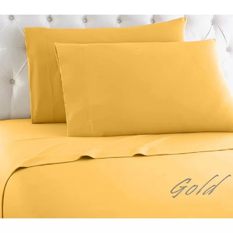 100% Cotton 1000 Thread Count Deep Pocket Luxury 4 Piece Set