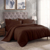 Egyptian Cotton 300 Thread Count Solid Luxury Duvet Cover Set - Egyptian Cotton Duvet Cover Set by Superior Brand