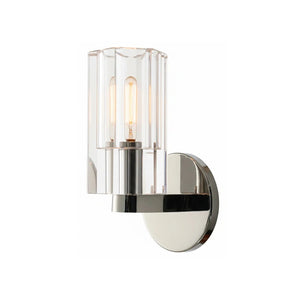 Industrial Glass Wall Sconce E12 Dimmable Modern Bathroom Light