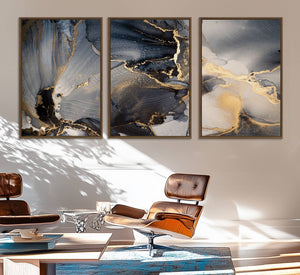 Modern Marble Fluid Effect Wall Art Abstract Canvas Wall Art