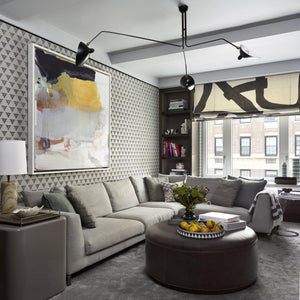 Arachnia | Suspended 3-Arm Ceiling Light with Rotating Reflectors, Black or White Finish