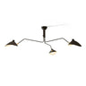 Arachnia | Suspended 3-Arm Ceiling Light with Rotating Reflectors, Black or White Finish