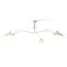 Arachnia | Suspended 3-Arm Ceiling Light with Rotating Reflectors, Black or White Finish