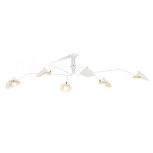 Arachnia | Suspended 3-Arm Ceiling Light with Rotating Reflectors, Black or White Finish