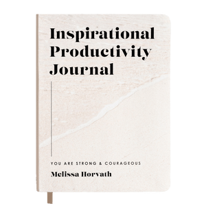 Inspirational Productivity Journal: You Are Strong & Courageous