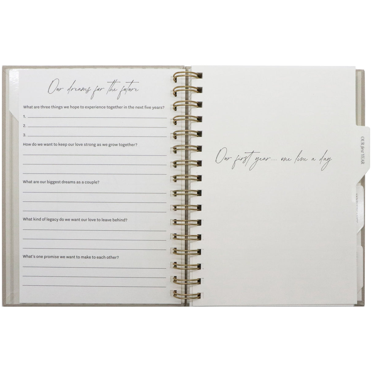 Newlywed One Line A Day Prompted Journal