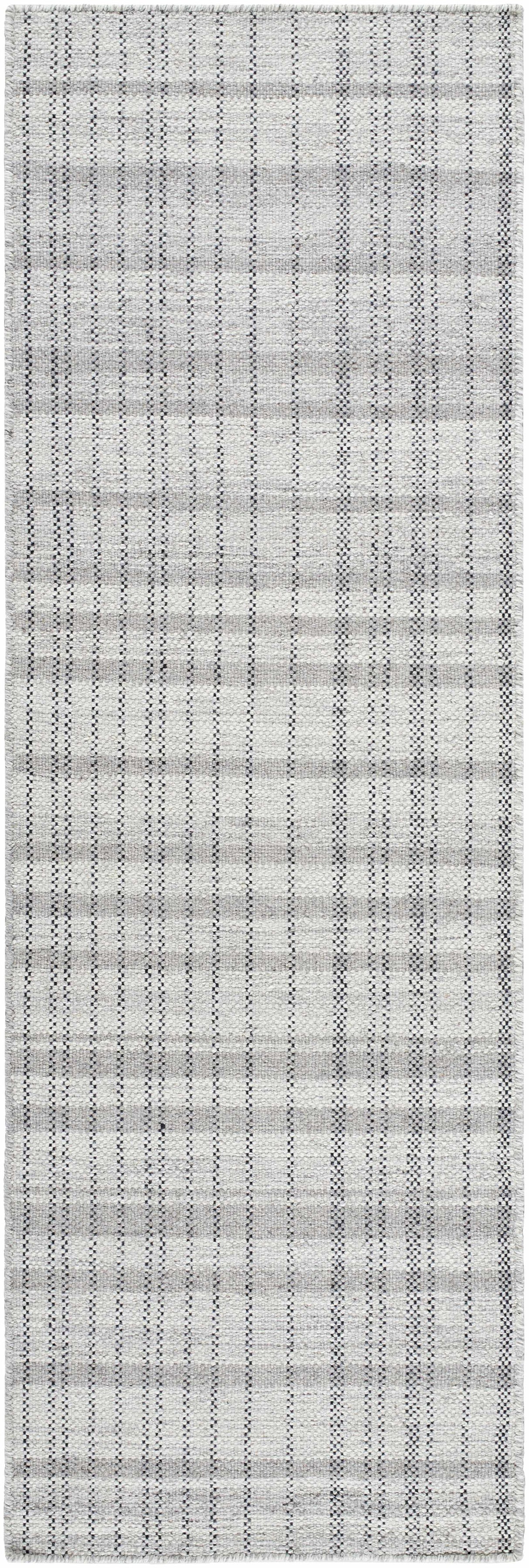 Nissa Blue Gray Checkered Area Rug - Clearance