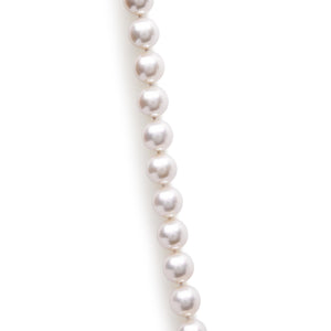 14K Gold 8.0x8.5mm Akoya Pearl Strand Necklace