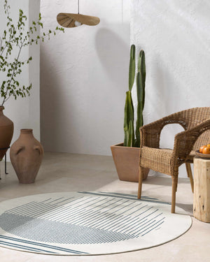 Nabil Midnight Blue Area Rug - Clearance