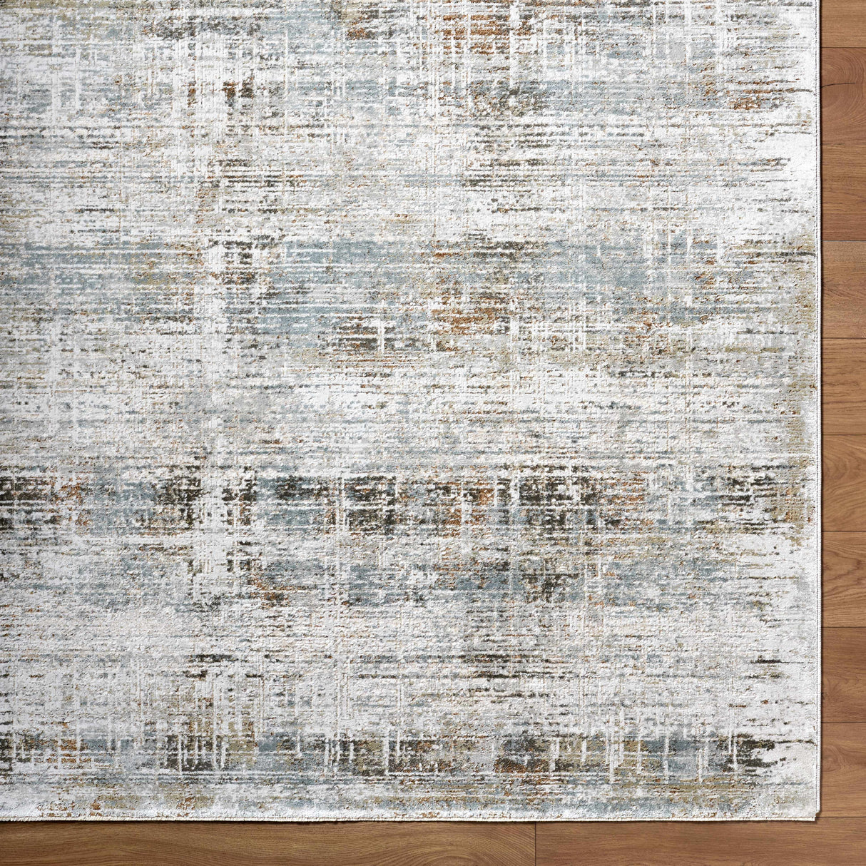 Neron Blue Gray Abstract Rug