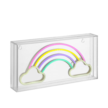 Rainbow-Contemporary-Glam-Acrylic-Box-USB-Operated-LED-Neon-Light-Outdoor-Lighting