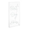 Best X 23.63" Contemporary Glam Acrylic Box USB Operated LED Neon Light