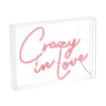 Crazy X 10" Contemporary Glam Acrylic Box USB Operated LED Neon Light