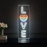 LOVE X 24" Contemporary Glam Acrylic Box USB Operated LED Neon Light