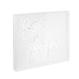 Better X 20" Contemporary Glam Acrylic Box USB Operated LED Neon Light