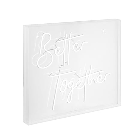 Better X 20" Contemporary Glam Acrylic Box USB Operated LED Neon Light