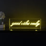 Good X 6" Contemporary Glam Acrylic Box USB Operated LED Neon Light